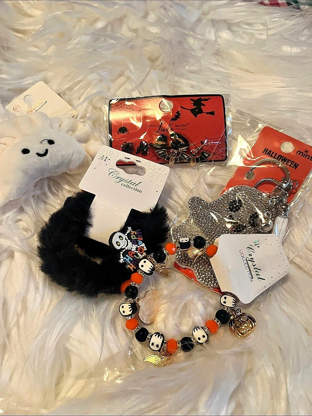 Halloween Jewelry Accessory Lot Black Orange NWT